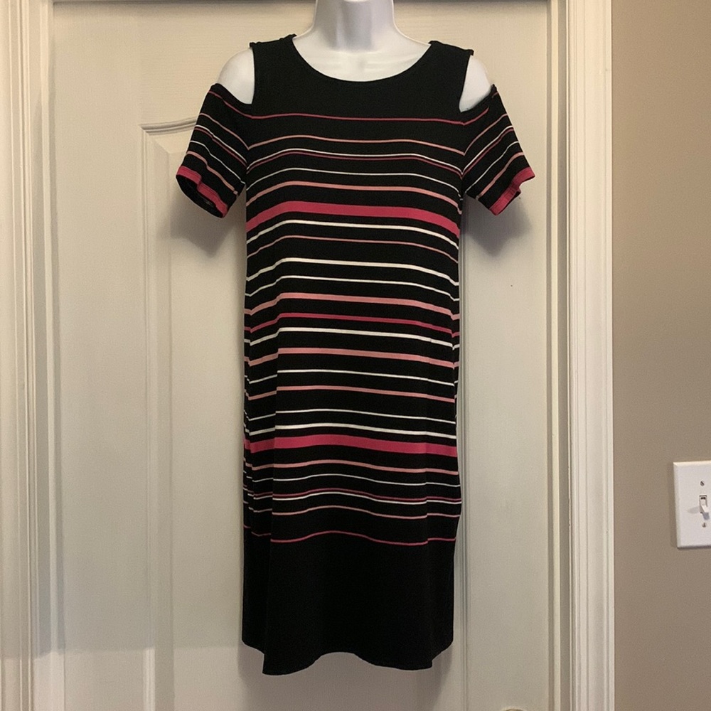 WHBM, cold shoulder dress sz S